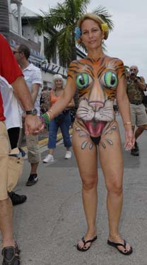 Body Painting 2008 photo - Duval Street, Key West